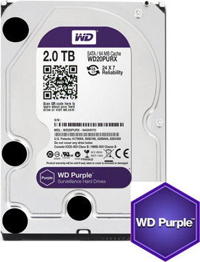 דיסק קשיח Western Digital WD Purple Surveillance WD22PURZ 2TB : image 1