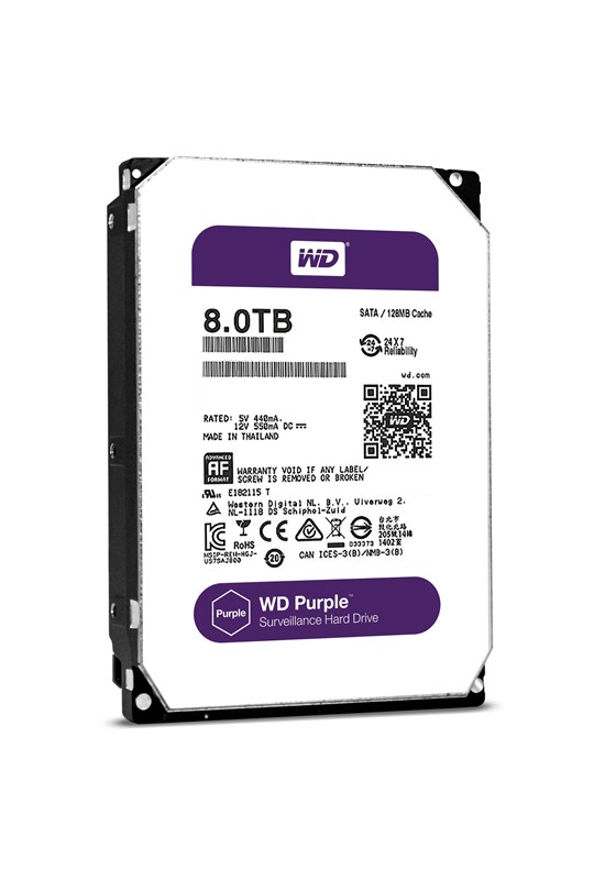 דיסק קשיח WD WD8001PURP Purple Pro Desktop 3.5" SATA 8TB 7200 256MB HDD